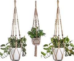 Los mejores maceteros colgantes de macramé para interiores