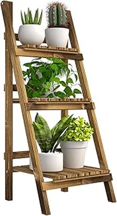 Soportes para plantas de madera