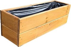 Macetas de madera rectangulares