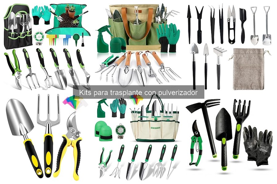 Accesorios adicionales para kits de trasplante con pulverizador