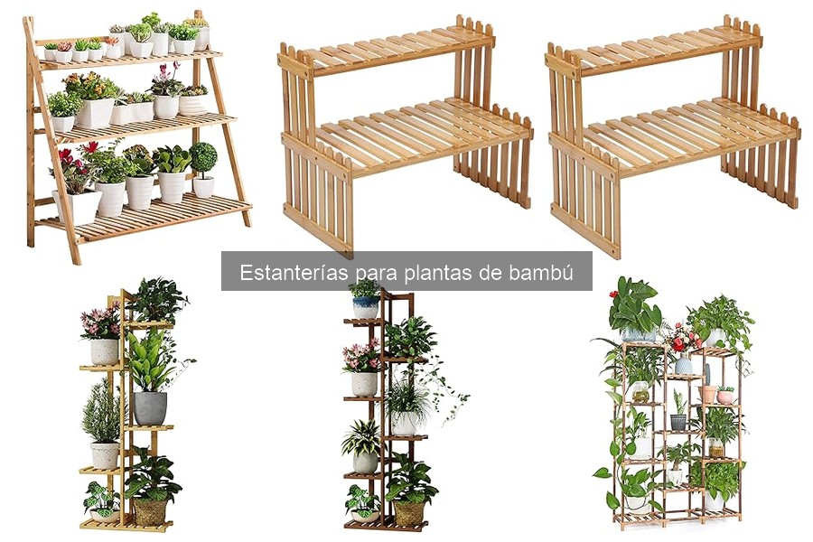 Alternativas a Estanterías de Bambú para Plantas