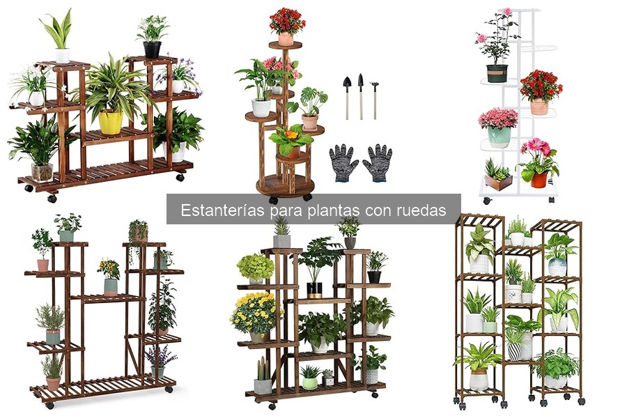 Alternativas a estanterías para plantas con ruedas