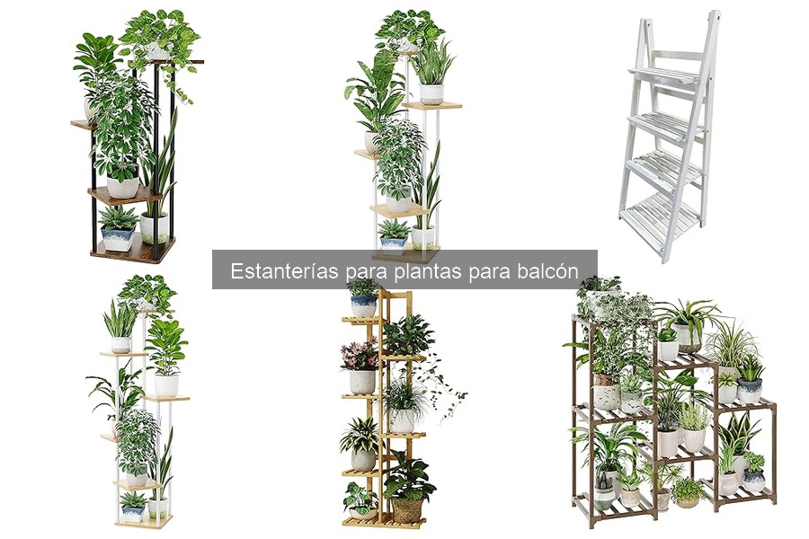 Alternativas a estanterías para plantas en balcones