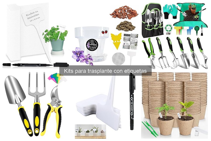 Alternativas a Kits de Trasplante con Etiquetas para Jardineros
