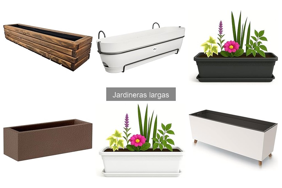 Alternativas a las jardineras largas: opciones ideales