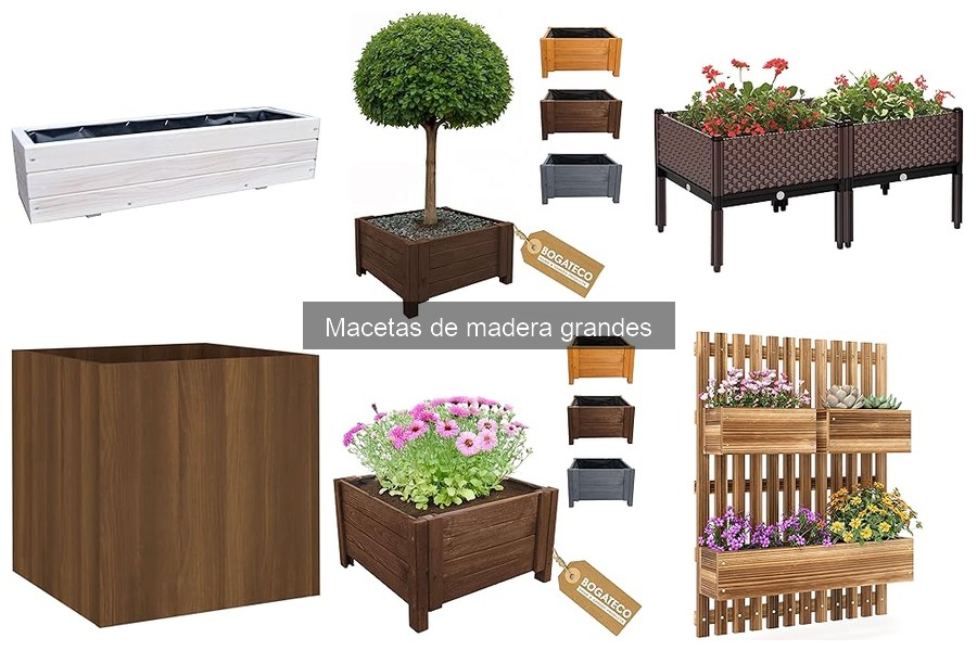 Alternativas a las Macetas de Madera Grandes para Plantar