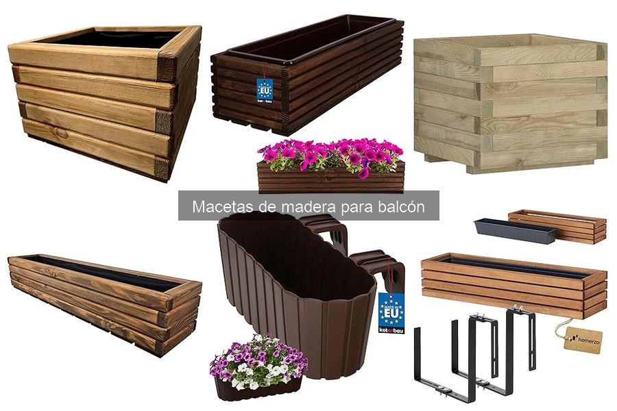 Alternativas a las macetas de madera para balcón