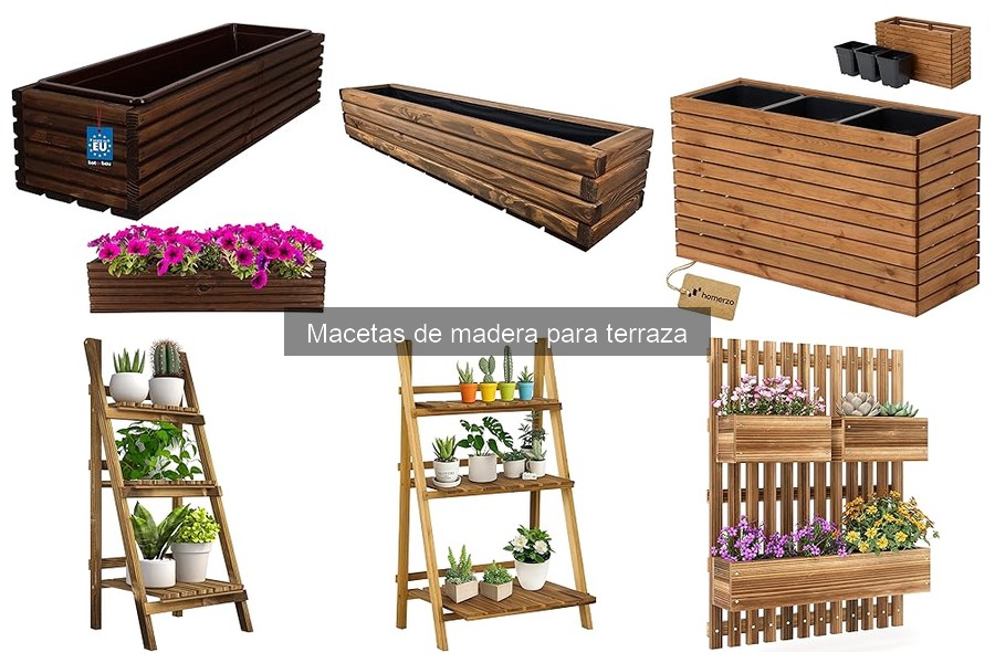 Alternativas a las macetas de madera para terraza: opciones ideales