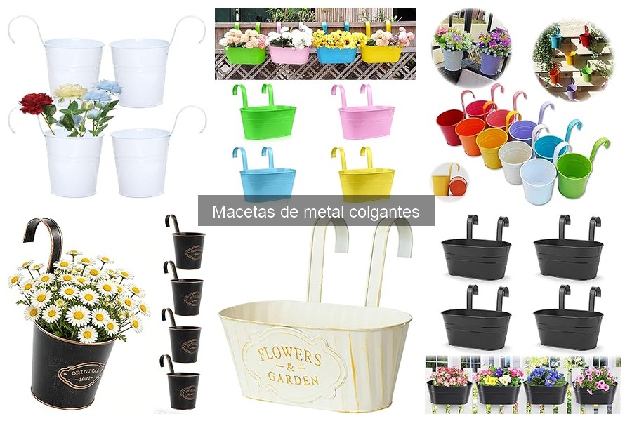 Alternativas a las macetas de metal colgantes para decorar