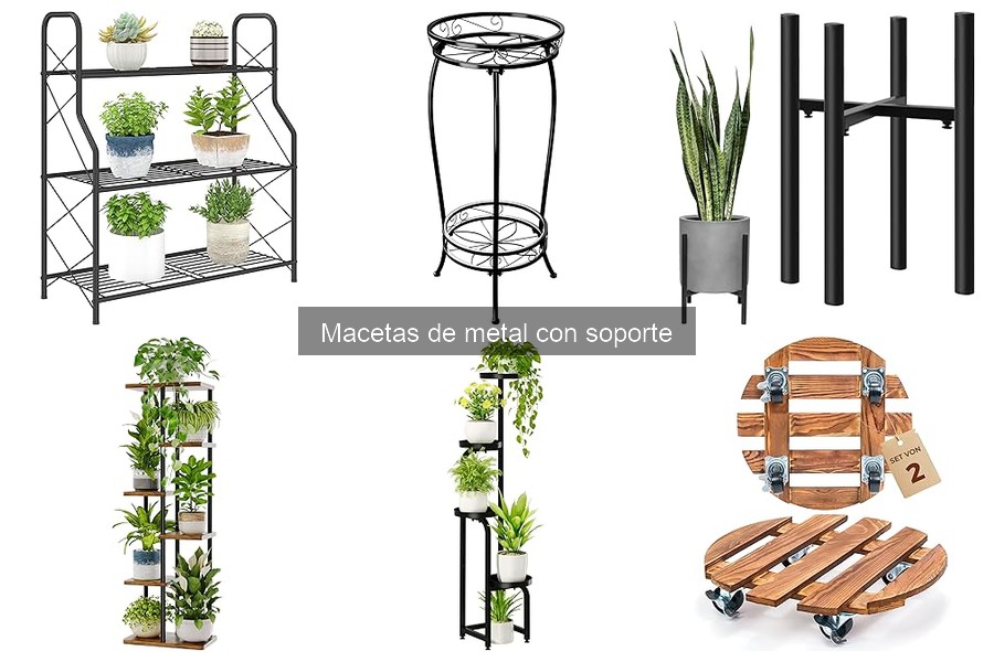 Alternativas a las Macetas de Metal con Soporte