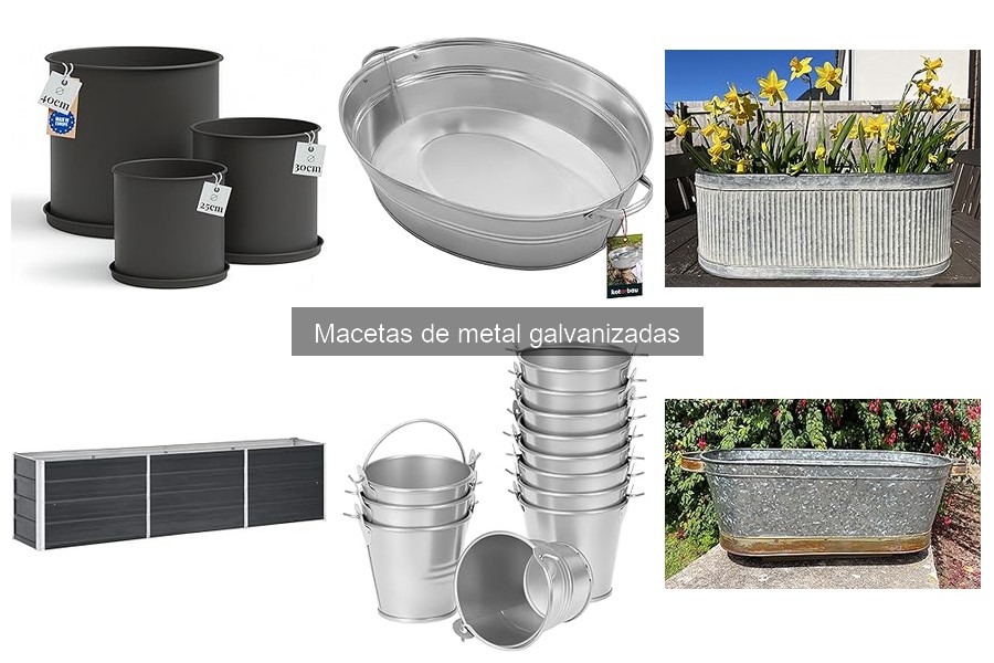 Alternativas a las macetas de metal galvanizado