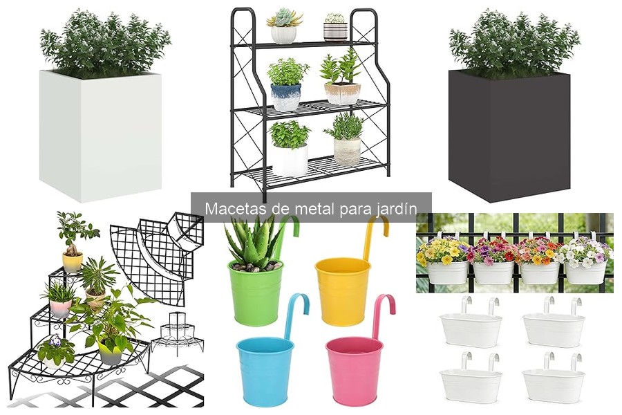 Alternativas a las macetas de metal para jardín