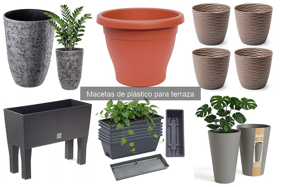 Alternativas a las macetas de plástico para terraza