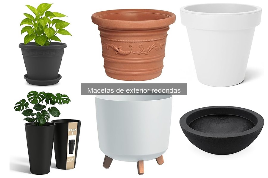 Alternativas a las macetas redondas para exterior
