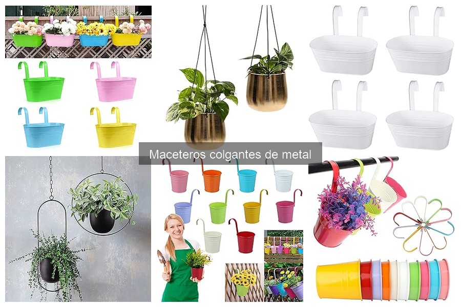 Alternativas a los maceteros colgantes de metal para tus plantas