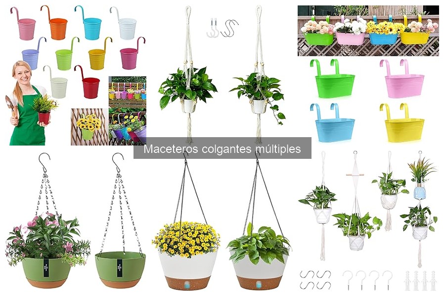 Alternativas a los maceteros colgantes múltiples para el jardín