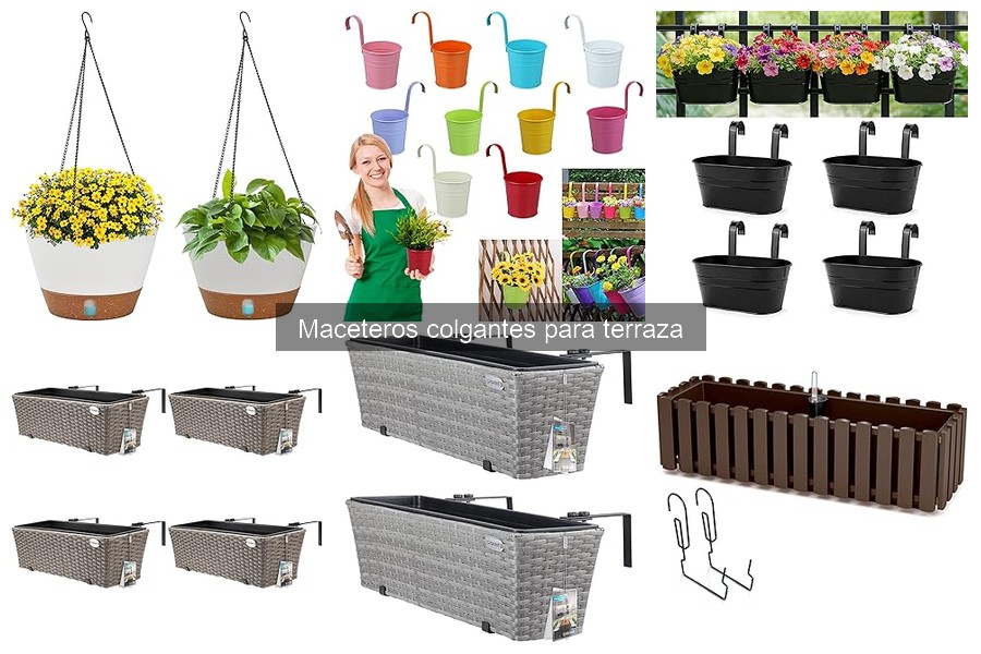 Alternativas a los maceteros colgantes para tu terraza