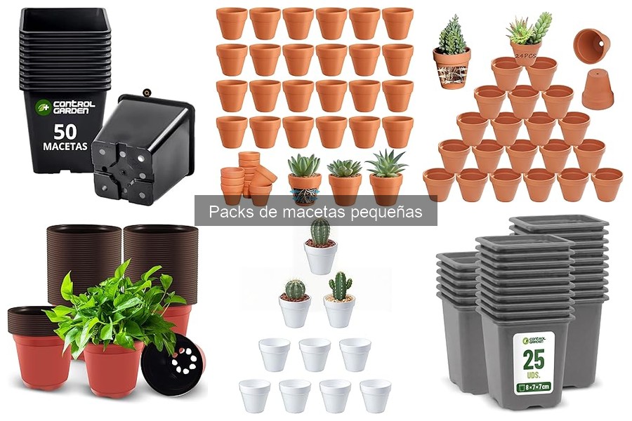 Alternativas a los packs de macetas pequeñas para jardinería
