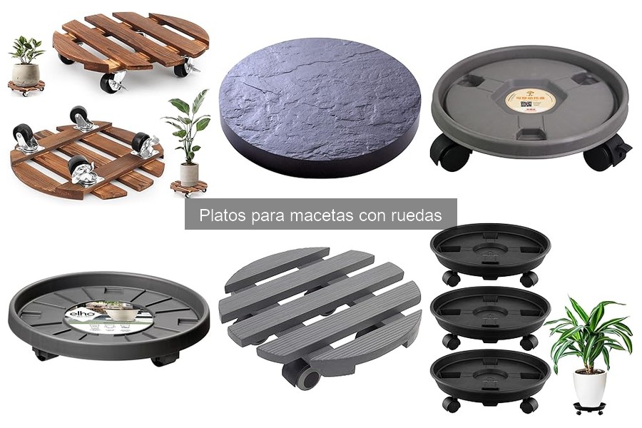 Alternativas a los platos para macetas con ruedas