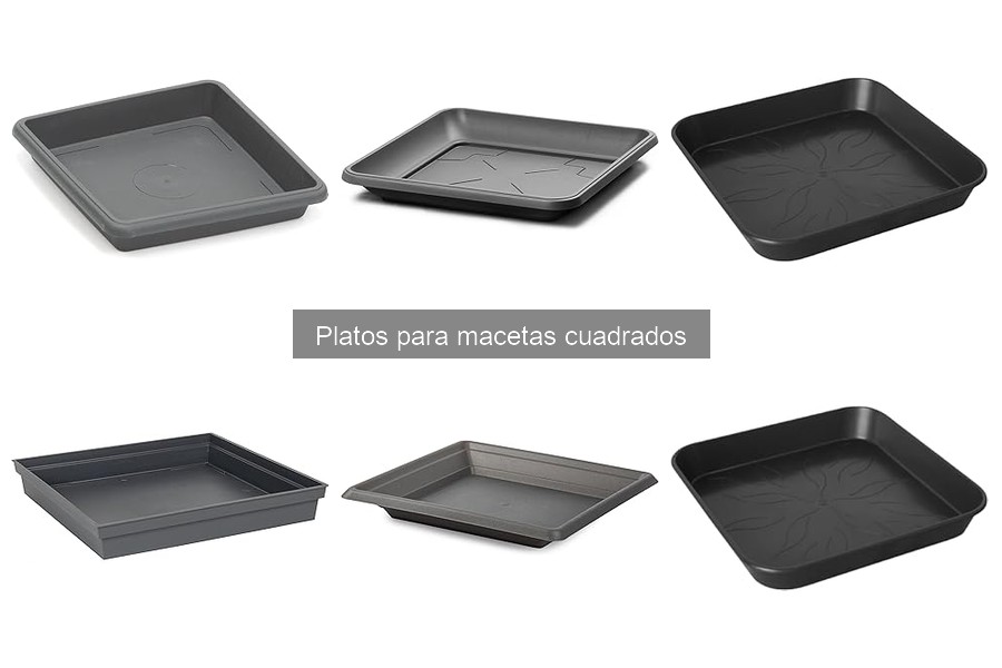 Alternativas a los platos para macetas cuadrados