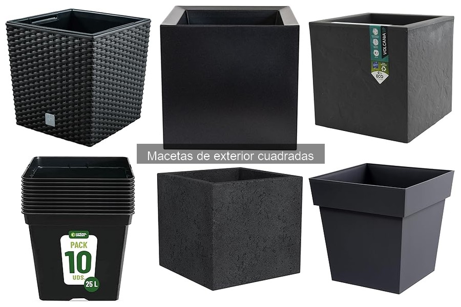 Alternativas a macetas cuadradas para exteriores: ¡Descúbrelas!