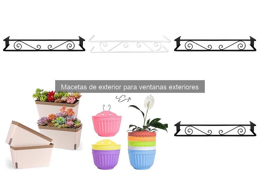 ** Alternativas a macetas de exterior para ventanas: soluciones originales