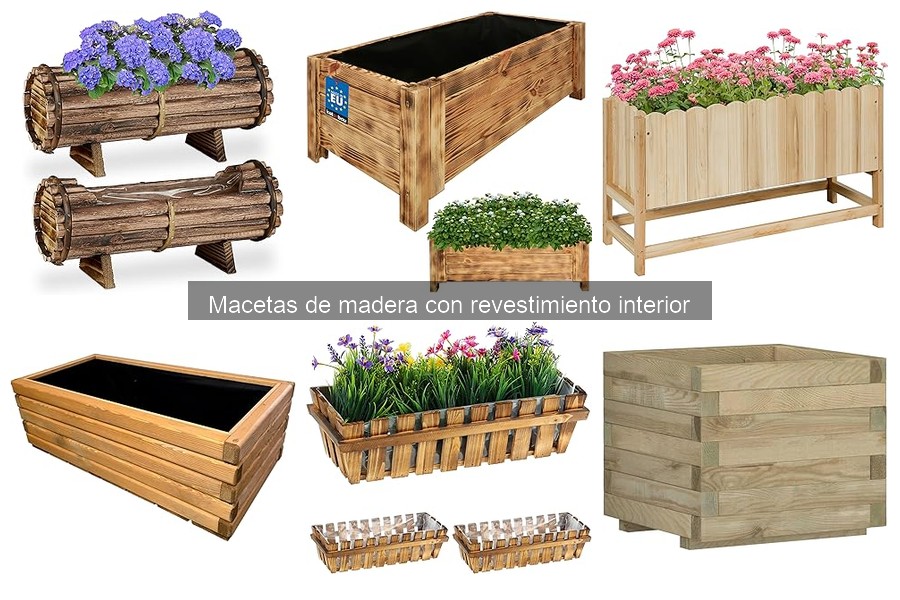 Alternativas a macetas de madera con revestimiento interior