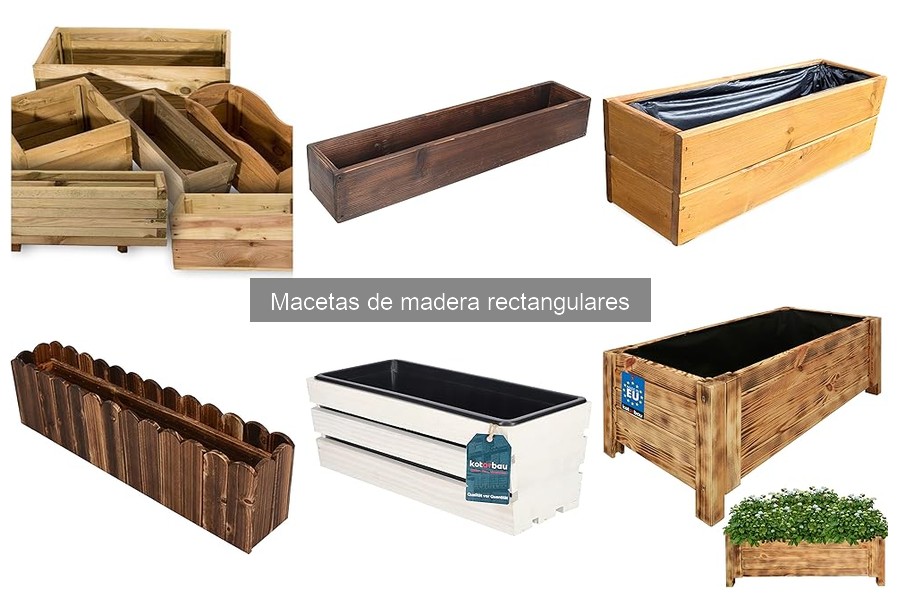 Alternativas a macetas de madera rectangulares para plantas