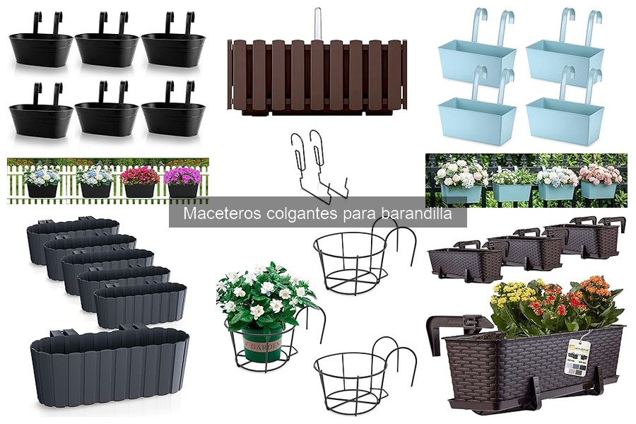 Alternativas a maceteros colgantes para barandillas