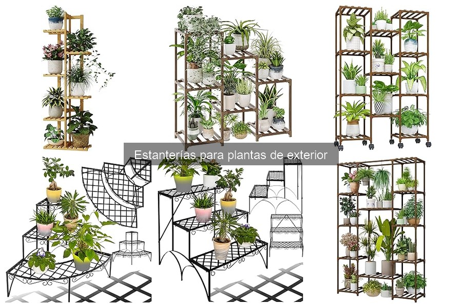 Alternativas Creativas a Estanterías para Plantas de Exterior