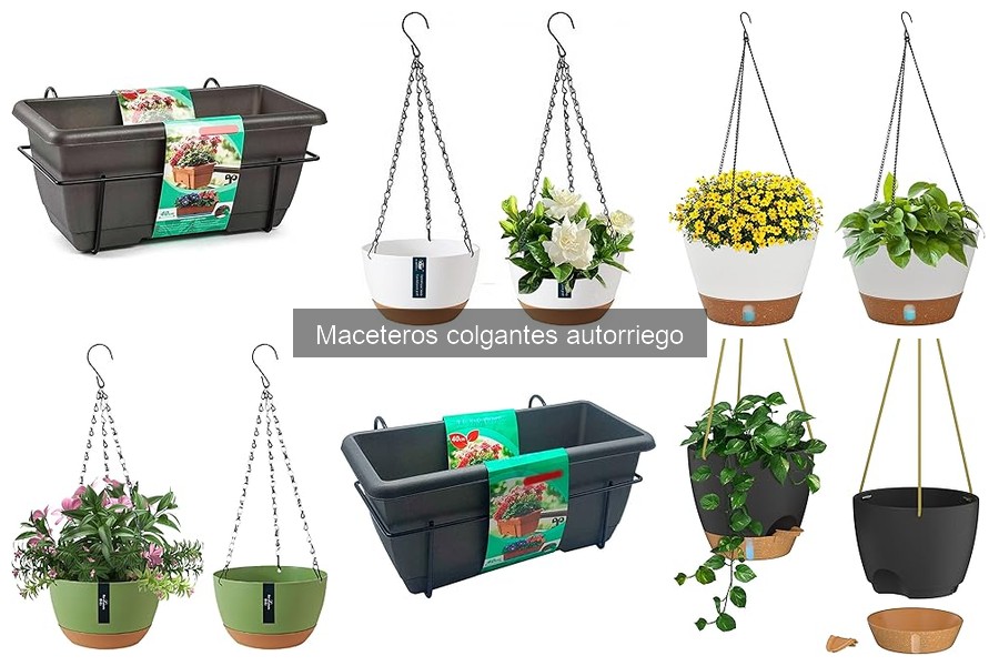 Beneficios de los maceteros colgantes autorriego