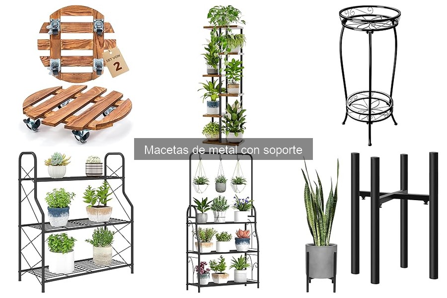 Cómo cuidar macetas de metal con soporte: consejos prácticos