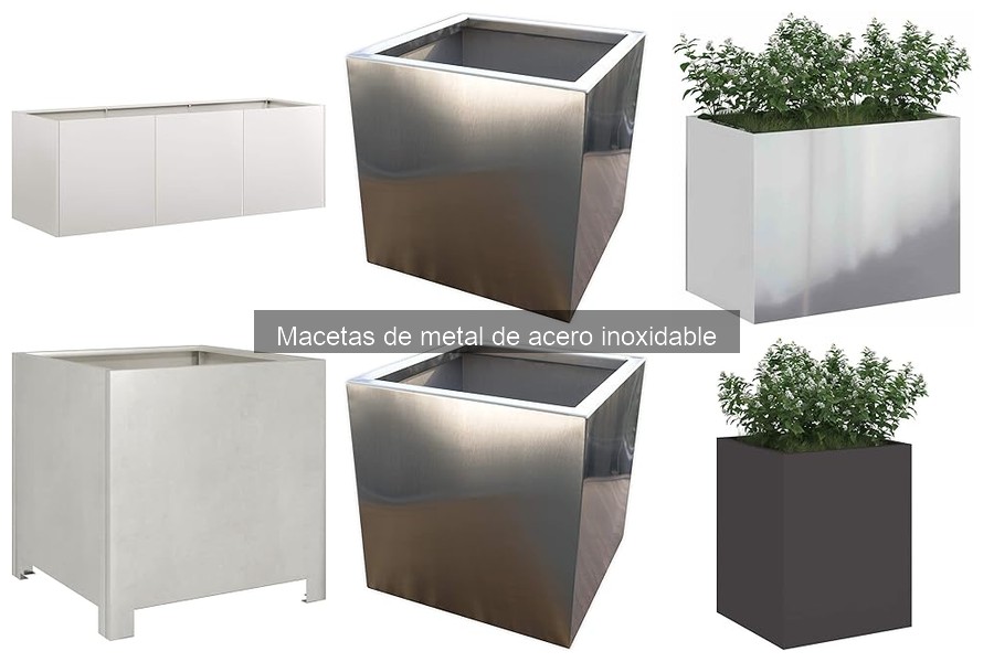Cómo cuidar macetas de metal de acero inoxidable