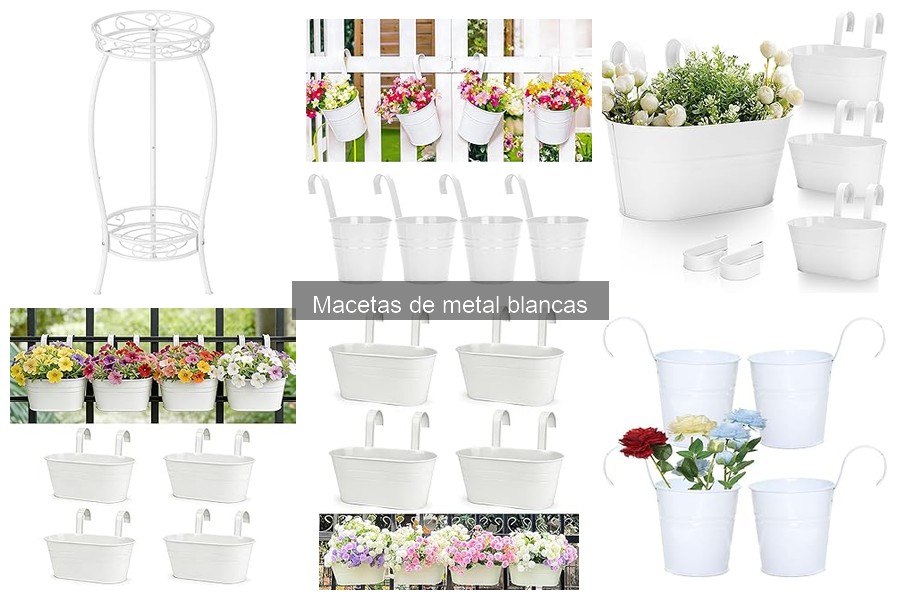 Cómo elegir la maceta de metal blanca perfecta para tus plantas