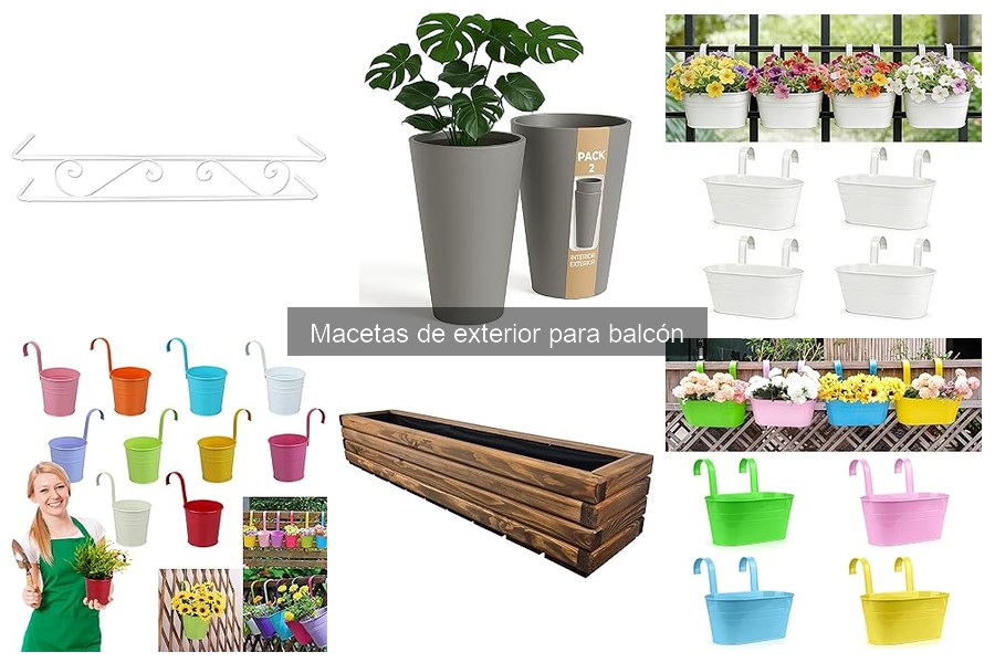 Cómo elegir macetas de exterior para tu balcón