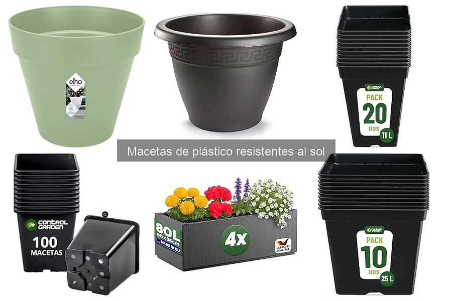 Cómo elegir macetas de plástico resistentes al sol