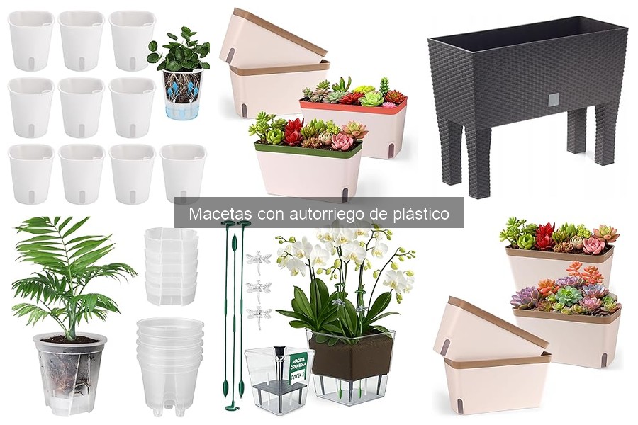 Cómo funciona el autorriego en macetas de plástico