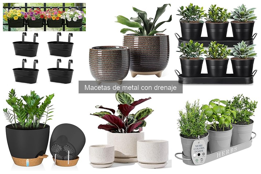 Cómo instalar macetas de metal con drenaje correctamente