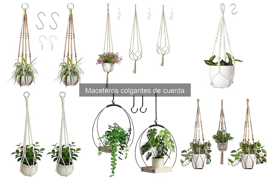 Cómo instalar maceteros colgantes de cuerda fácilmente