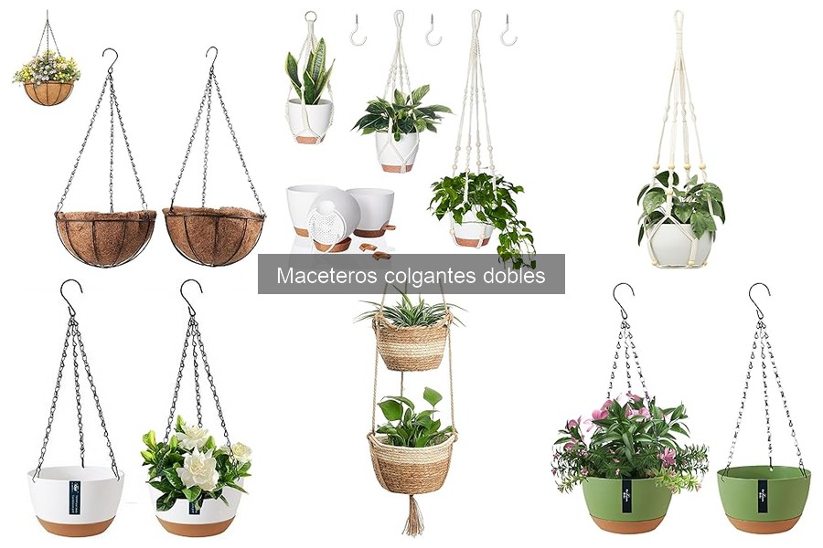 Cómo instalar maceteros colgantes dobles: guía práctica