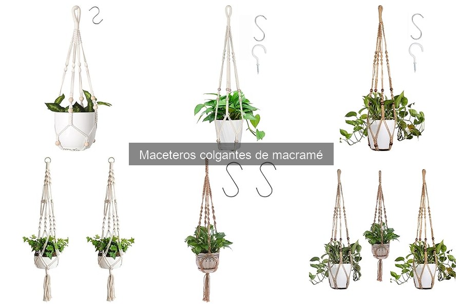 Cómo instalar un macetero colgante de macramé fácilmente