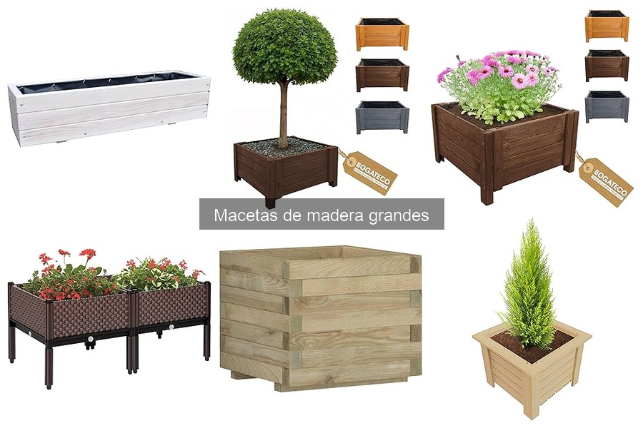 Cómo instalar y cuidar macetas de madera grandes