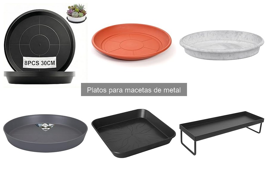 Cómo instalar y usar platos para macetas de metal
