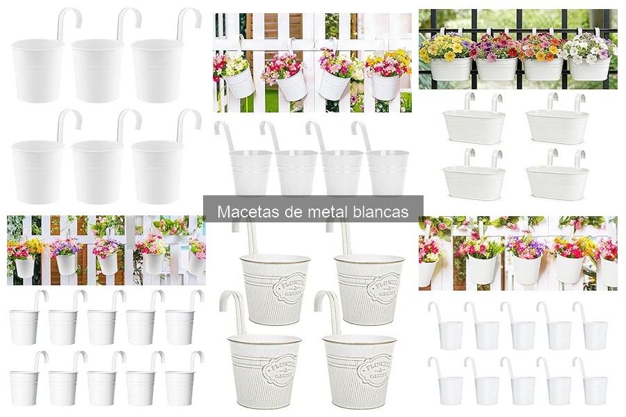Cómo mantener tus macetas de metal blancas en perfecto estado