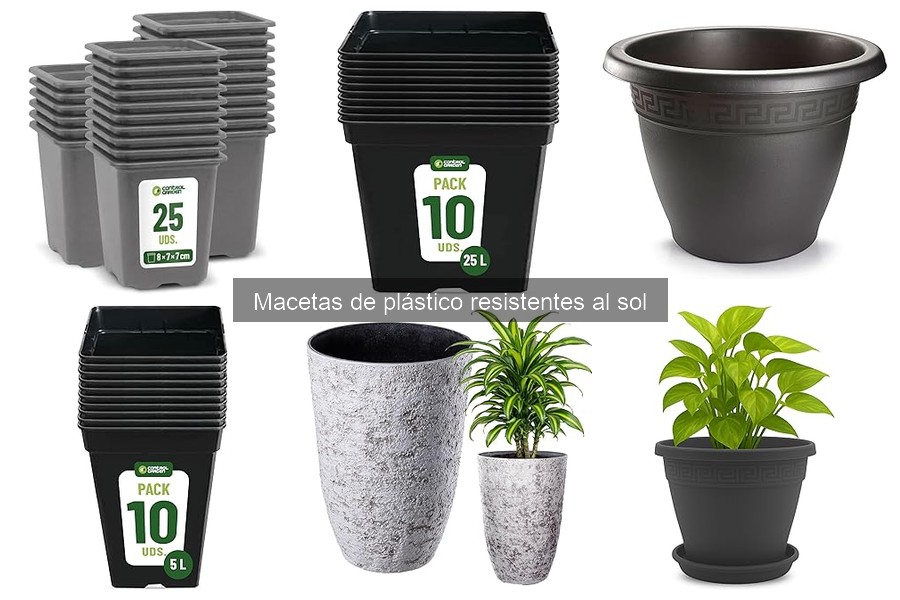 Cómo prolongar la vida de macetas de plástico al sol