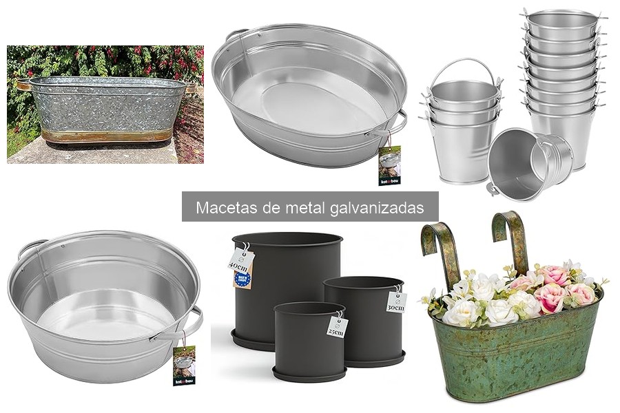 Cómo usar y cuidar macetas de metal galvanizado