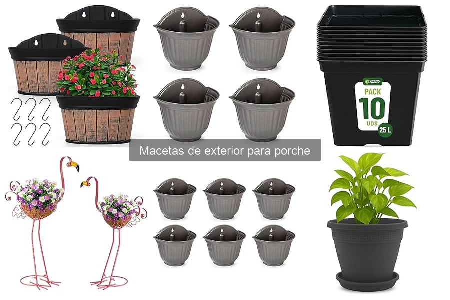 Comparativa de macetas de barro y cerámica para exterior
