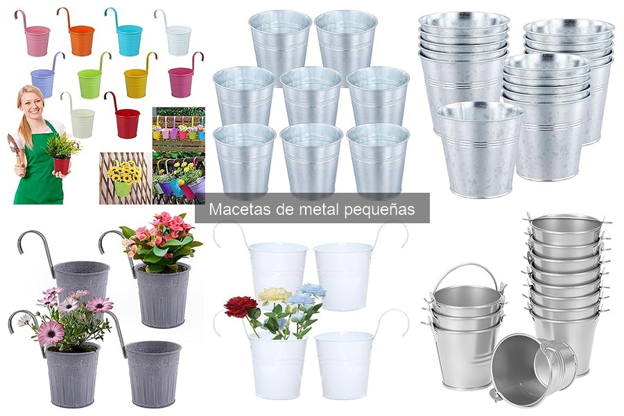 Comparativa de Macetas de Metal Pequeñas por Precio