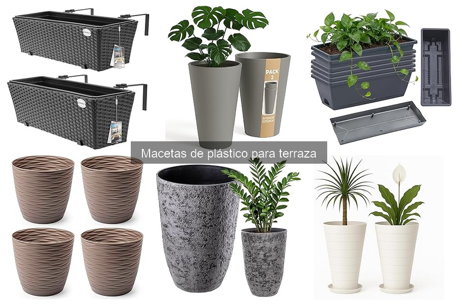 Comparativa de macetas de plástico vs cerámica para terraza