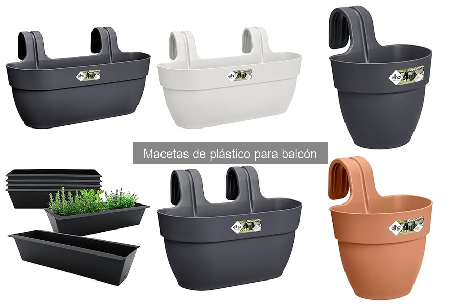 Comparativa de Macetas de Plástico y Otros Materiales para Balcón
